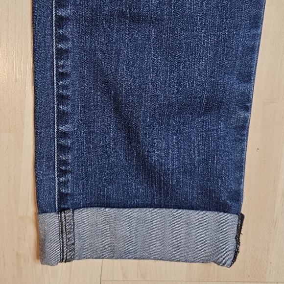 NYDJ Leanne Boyfriend Jeans Mid-rise Denim Cuffed Pants size 2 - Picture 6 of 9